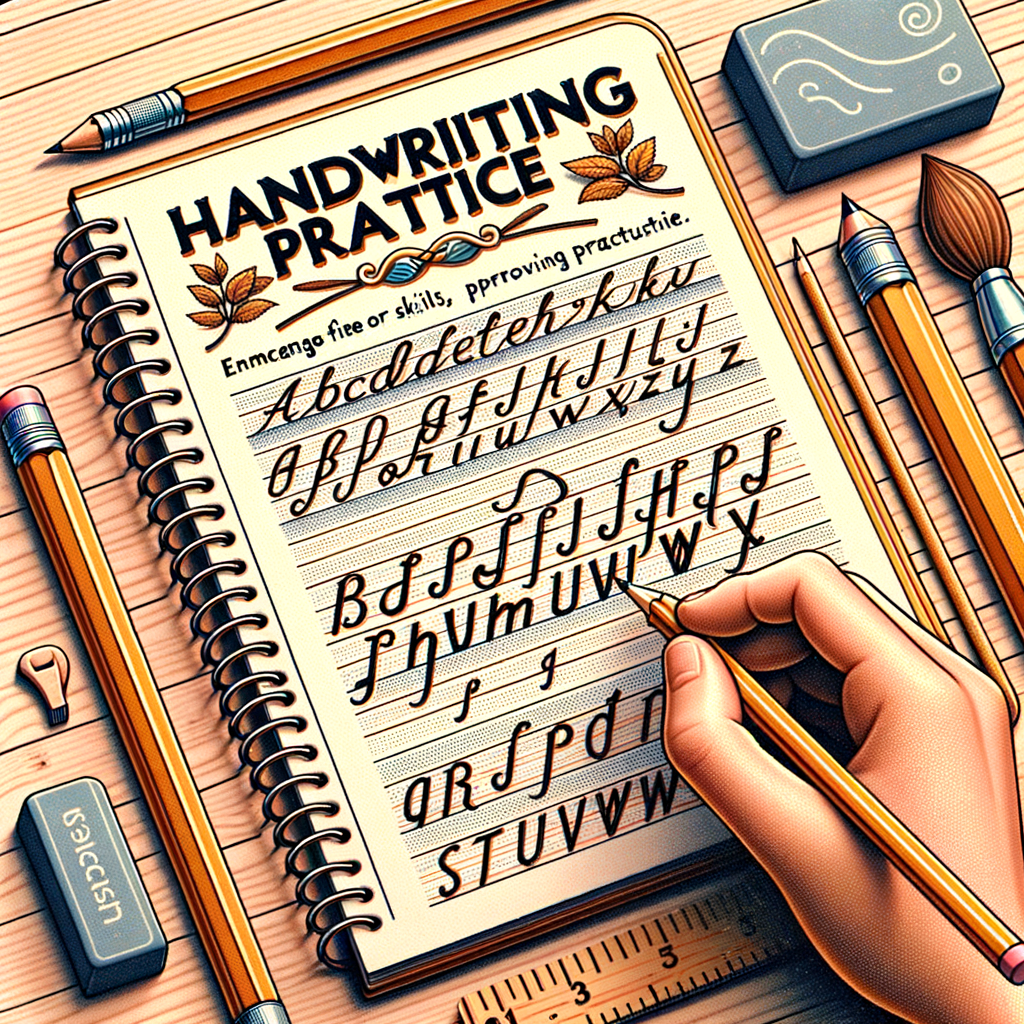 A model line of handwriting above a student attempt at the same words